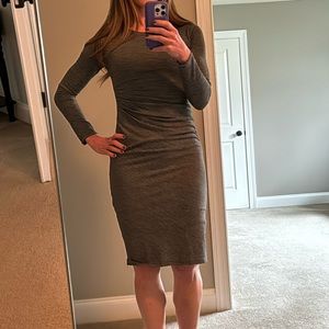 Banana Republic XXS long sleeve dress. Grey with pin stripes.
